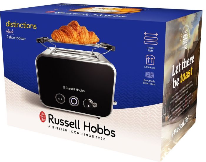 Тостер Russell Hobbs 26430-56 Distinctions 2-Slice, чорий