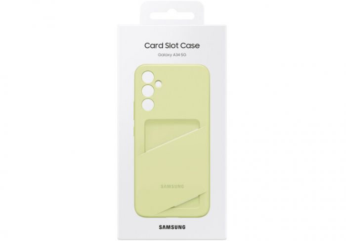 Чохол Samsung Card Slot Case для смартфона Galaxy A34 (A346) Lime