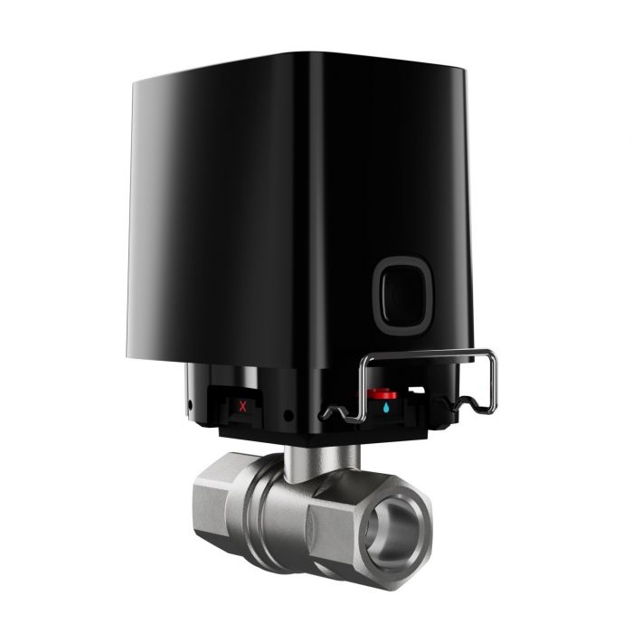 Розумний кульовий кран Ajax WaterStop 1" Jeweler, бездротовий, чорний