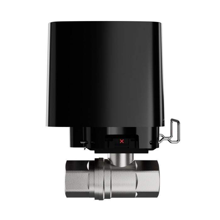 Розумний кульовий кран Ajax WaterStop 1" Jeweler, бездротовий, чорний