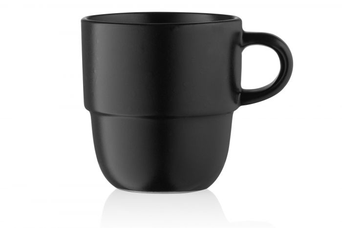Чашка Ardesto Trento, 390 мл ,  чорна, кераміка