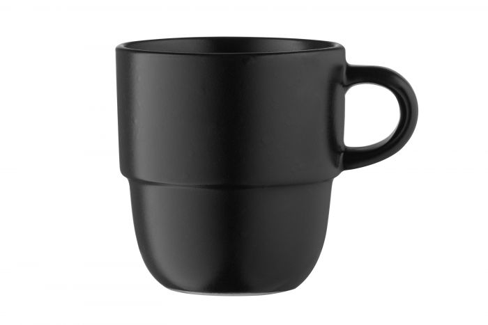 Чашка Ardesto Trento, 390 мл ,  чорна, кераміка