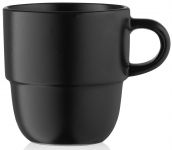 Чашка Ardesto Trento, 390 мл ,  чорна, кераміка