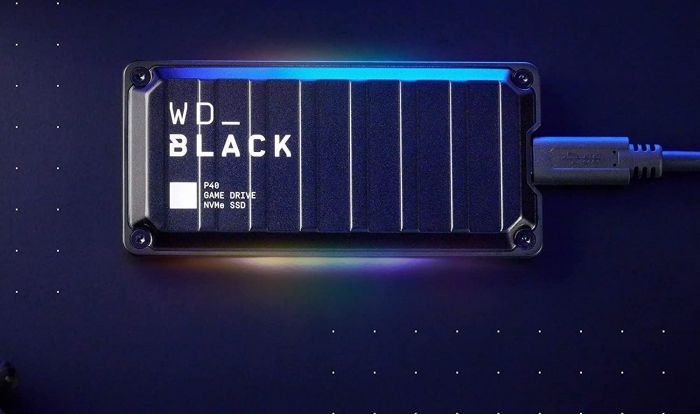 Портативний SSD WD 2TB USB 3.2 Gen 2 Type-C WD BLACK P40 Game Drive