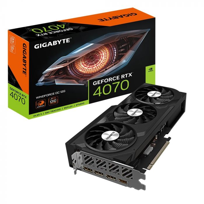 Відеокарта GIGABYTE GeForce RTX 4070 12GB GDDR6X OC