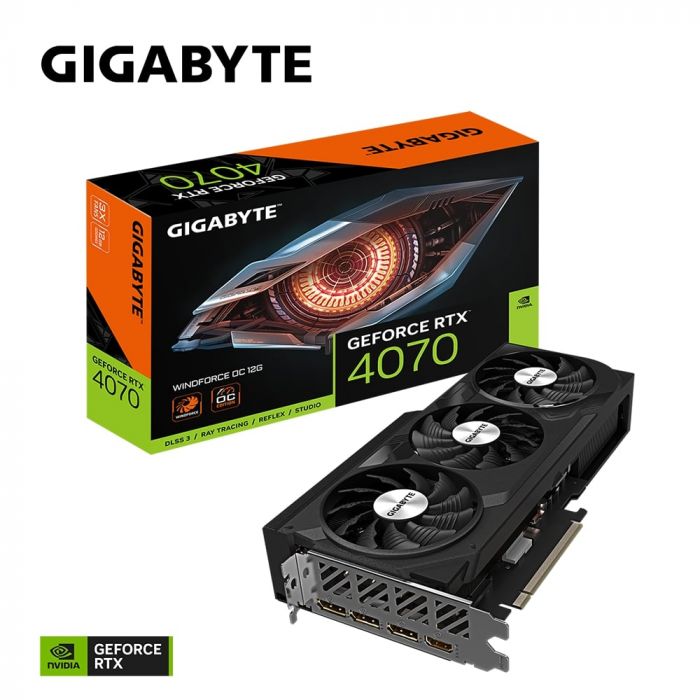 Відеокарта GIGABYTE GeForce RTX 4070 12GB GDDR6X OC