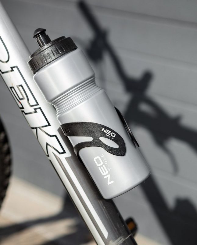 Пляшка для води Neo Tools для велосипеда, 700мл, довжина 23.5см, LDPE, сірий