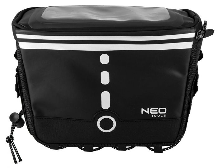Сумка велосипедна Neo Tools, поліестер 600D, водонепроникна, 23х12х17см, чорний