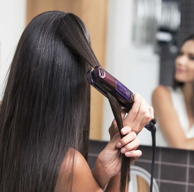 Щипці для волосся Babyliss ST395E, іонізація, з паром, фіолетовий