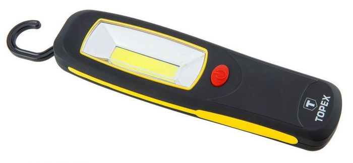 Ліхтар ручний TOPEX, 3 Вт, LED COB, пластик, магніт, гачок, 3xAA