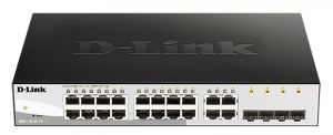 Комутатор D-Link DGS-1210-16/E 16xGE, 4xGE/SFP Combo, WebSmart