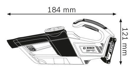 Пилосос будівельний акумуляторний Bosch Professional, 1х4.0Ah ProCore18V, зу GAL 18V-40 в коробці