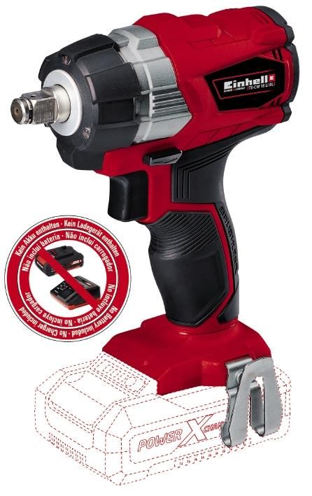 Гайкокрут ударний Einhell TP-CW 18 Li BL - Solo акум., PXC, 18В, 215 Нм, безщітк., квадрат, 1.1 кг (без АКБ і ЗП)