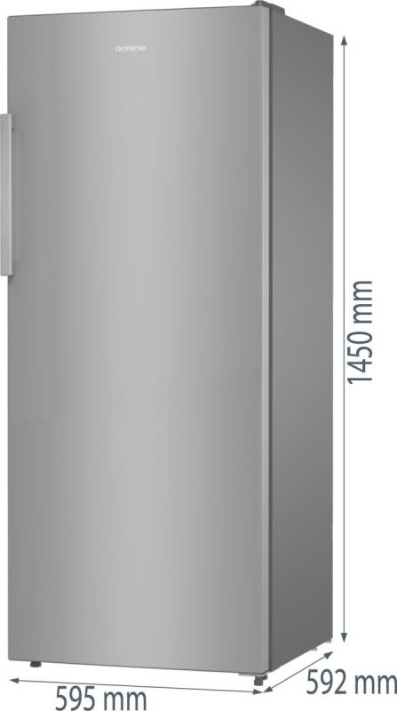 Холодильна камера Gorenje, 145x60х60, 271л, А+, електронне упр, зона св-ті, сірий