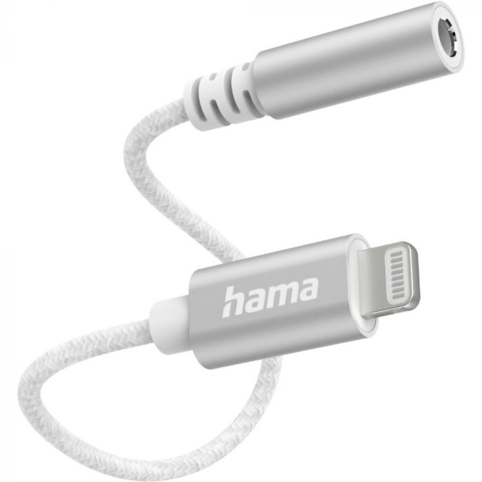 Адаптер Hama Lightning - Jack 3,5 White