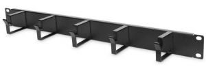 Кабельний організатор DIGITUS 19" 1U, 5xRings 40x60mm, RAL 9005