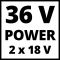 Аератор-скарифікатор акумуляторний Einhell GC-SC 36/31 Li, PXC 18В, 31см, 10.9кг, solo (без АКБ та ЗП)