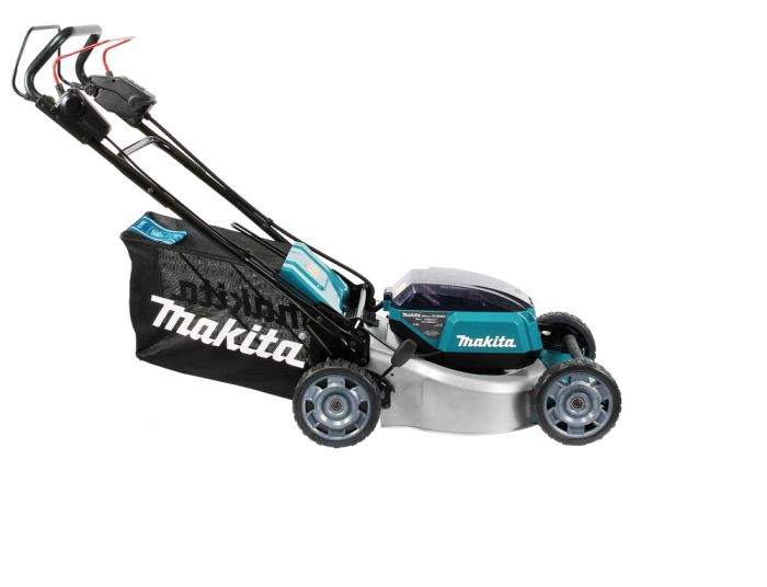 Газонокосарка акумуляторна Makita DLM462Z самохідна, LXT 36В (18+18В), 46 см, 60 л, 39 кг, 20-100мм, мульчір-е, 2.5-5 км/год, до 1900 м2, SOLO