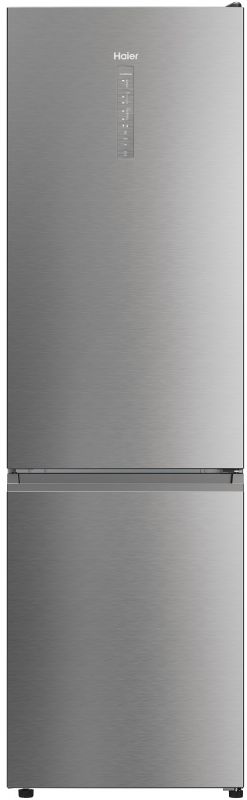 Холодильник Haier з нижн. мороз., 200x66х60, холод.відд.-258л, мороз.відд.-119л, 2дв., А+, NF, інв., дисплей, зона нульова, сріблястий