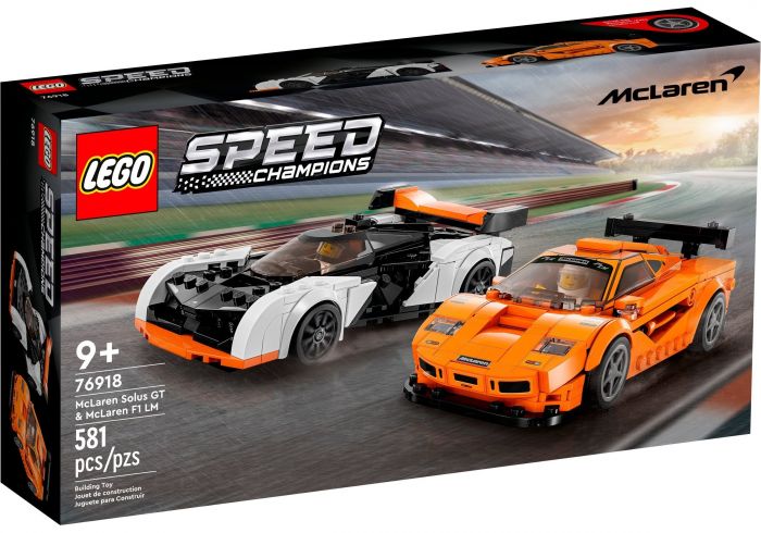 Конструктор LEGO Speed Champions McLaren Solus GT і McLaren F1 LM