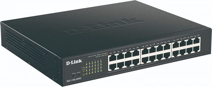 Комутатор D-Link DGS-1100-24PV2/E 24xGE (1-12 PoE) EasySmart