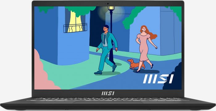 Ноутбук MSI Modern 15.6 FHD, Intel i7-1255U, 16GB, F512GB, UMA, DOS, чорний