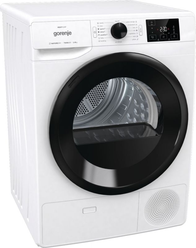 Сушильна машина Gorenje тепловий насос, 8кг, A+++, 60см, дисплей, білий