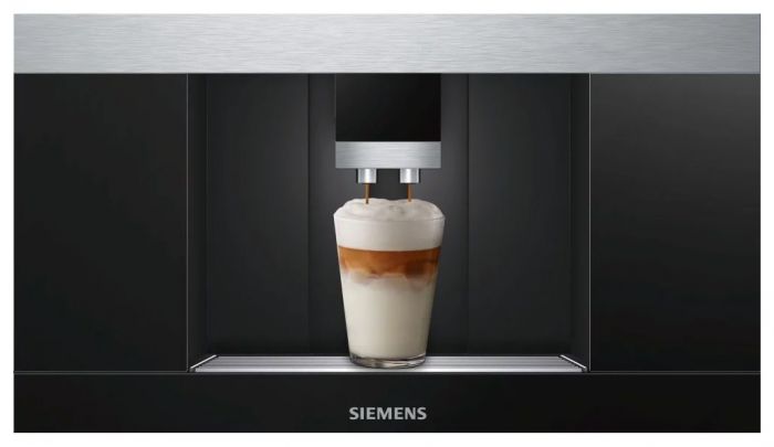 Кавомашина Siemens вбудовувана, 2.4л, зерно+мелена, автомат.капуч, LED-дисплей, авторецептів -29, чорний