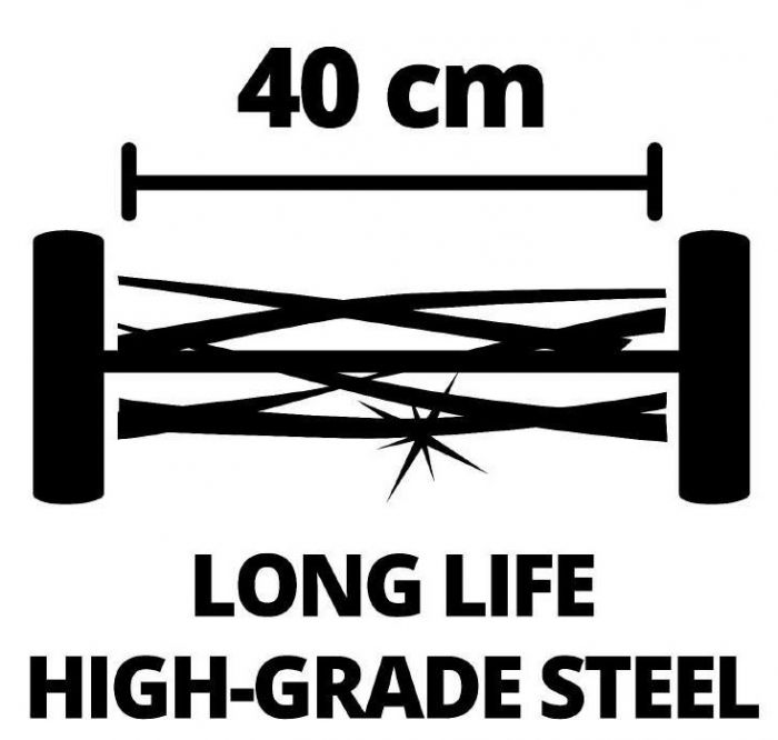 Газонокосарка ручна Einhell GC-HM 400, 40 см, 13-37 мм, 27 л, 7.5 кг