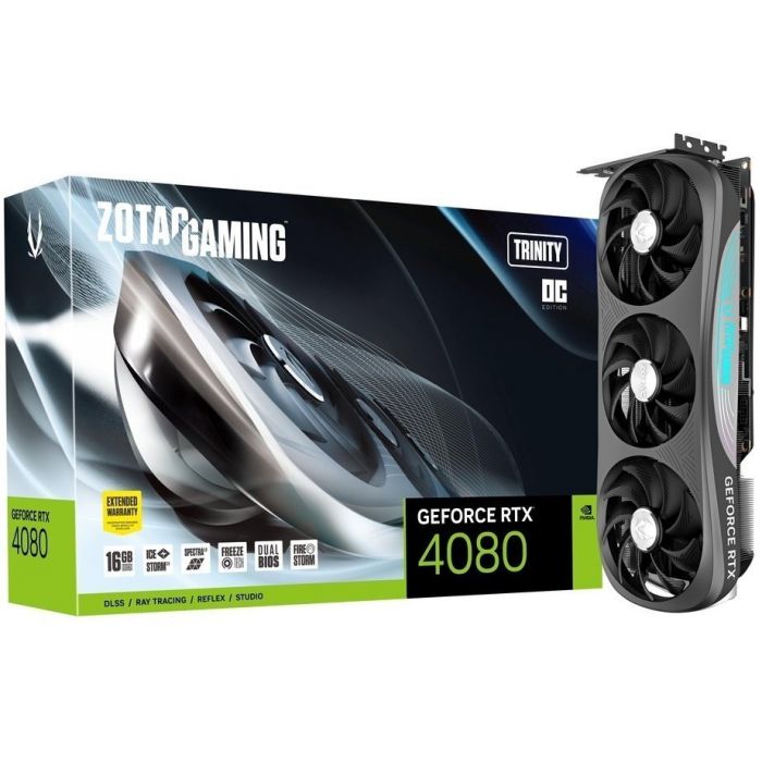 Відеокарта ZOTAC GeForce RTX 4080 16GB GDDR6X Trinity