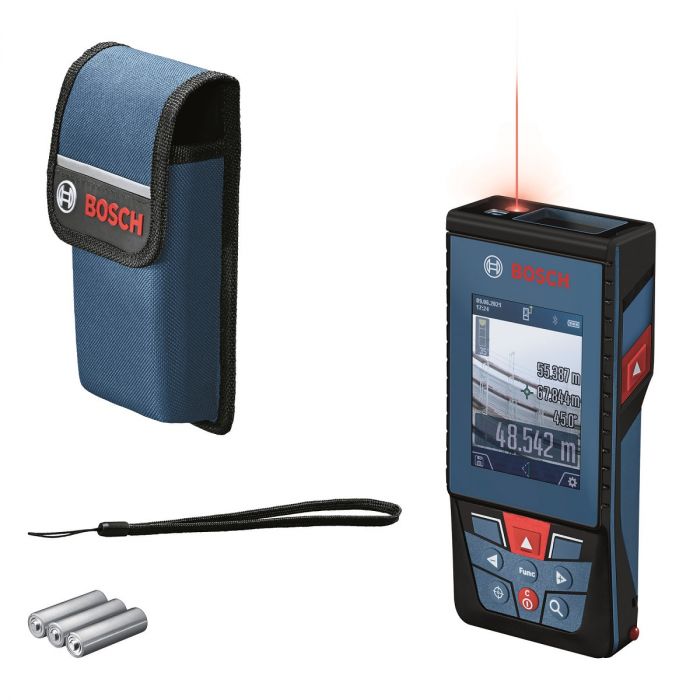 Далекомір лазерний Bosch Professional GLM 100-25 C, ±1.5 мм, 0.08–100м, 0-360°, Bluetooth, чохол, 0.23кг