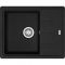 Мийка кухонна Franke Basis, фраграніт, прямокутник, з крилом, 620х500х200мм, чаша - 1, накладна, BFG 611-62, чорний матовий