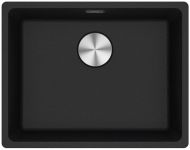 Мийка кухонна Franke Centro, фраграніт, прямокутник, з крилом, 780х500х200мм, чаша - 1, накладна, CNG 611-78 XL , онікс