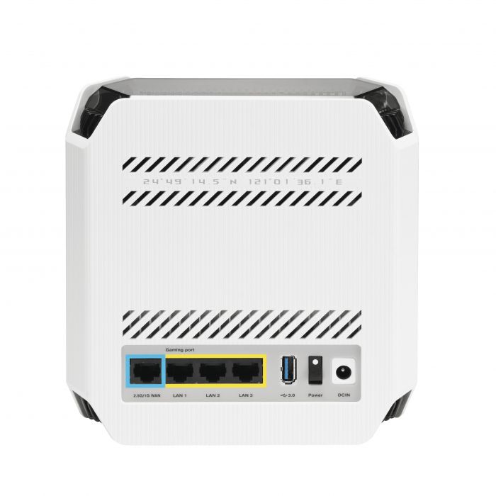 Маршрутизатор ASUS ROG Rapture GT6 1PK white AX10000 3xGE LAN 1x2.5GE WAN 1xUSB 3.2 g1 WPA3 OFDMA MESH