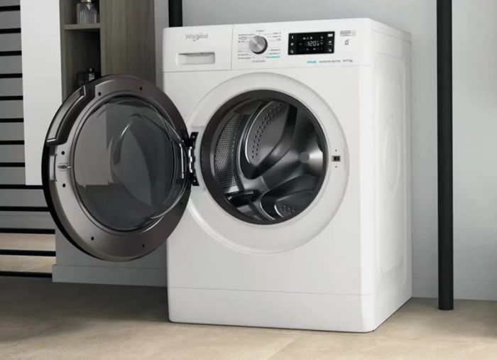 Прально-сушильна машина Whirlpool фронтальна, 9(7)кг, 1600, A+, 60см, дисплей, пара, інвертор, білий