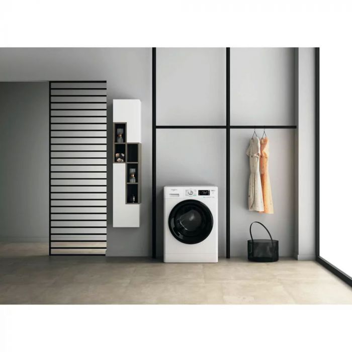 Прально-сушильна машина Whirlpool фронтальна, 8(6)кг, 1400, A, 60см, дисплей, пара, інвертор, білий