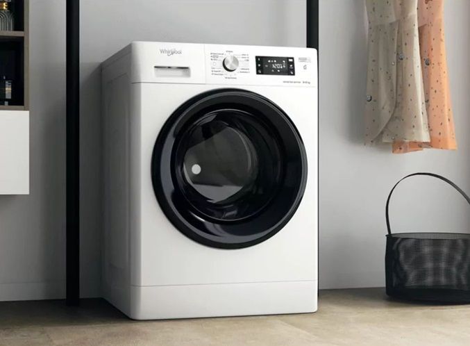 Прально-сушильна машина Whirlpool фронтальна, 8(6)кг, 1400, A, 60см, дисплей, пара, інвертор, білий