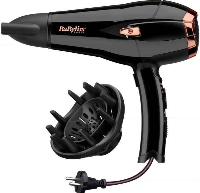 Фен BaByliss D373E, 2000Вт, змотування шнур. чорний