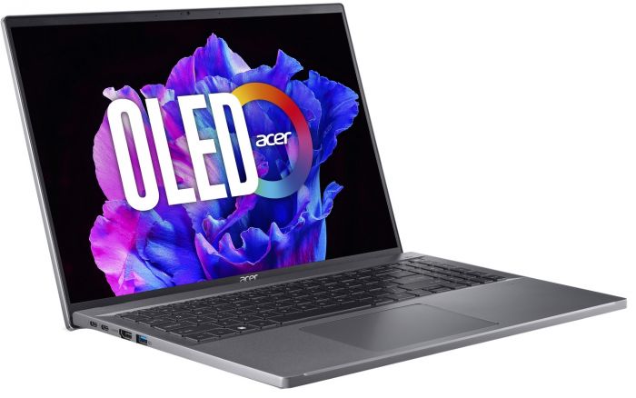 Ноутбук Acer Swift Go 16 SFG16-71 16 3.2K OLED, Intel i7-13700H, 16GB, F1TB, UMA, Win11, сірий