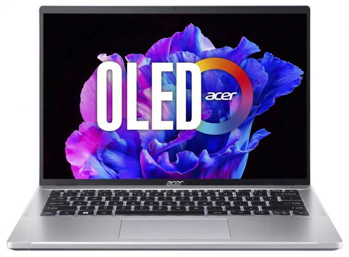Ноутбук Acer Swift Go 14"  SFG14-71 14"  2.8K OLED, Intel i7-13700H, 16GB, F1TB, UMA, Win11, сріблястий