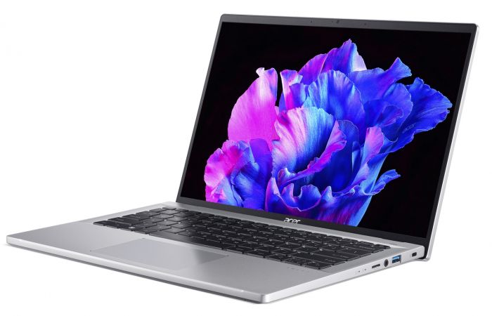 Ноутбук Acer Swift Go 14"  SFG14-71 14"  2.8K OLED, Intel i7-13700H, 16GB, F1TB, UMA, Win11, сріблястий