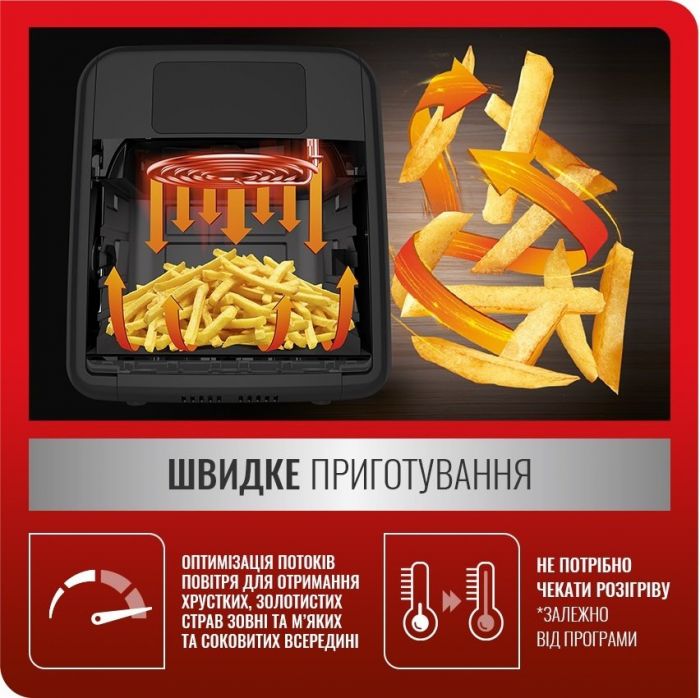 Мультипіч Tefal Easy Fry Oven&Grill, 2050Вт, сенсорне, пластик, чорний