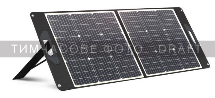 Легка портативна сонячна панель 2E 100 Вт, 2S, 3M Anderson, QC3.0, 24 Вт+Type-C 45 Вт