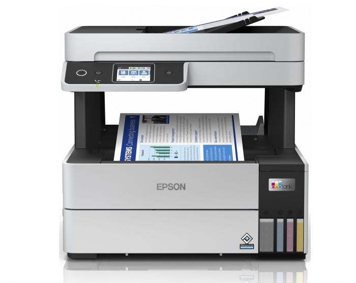 БФП ink color A4 Epson EcoTank L6490 37_23 ppm Fax ADF Duplex USB Ethernet Wi-Fi 4 inks Pigment