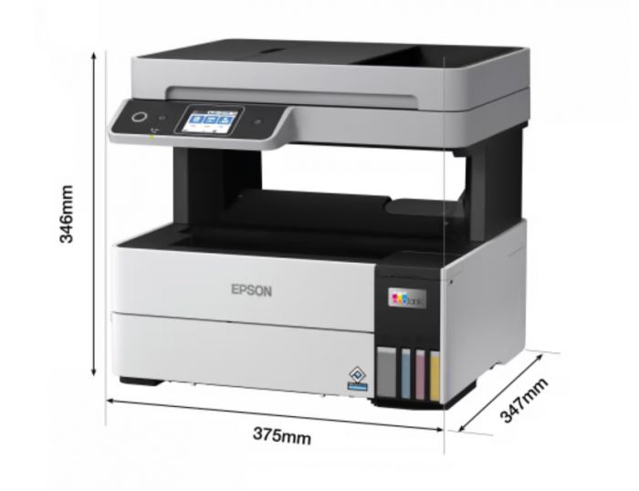 БФП ink color A4 Epson EcoTank L6490 37_23 ppm Fax ADF Duplex USB Ethernet Wi-Fi 4 inks Pigment