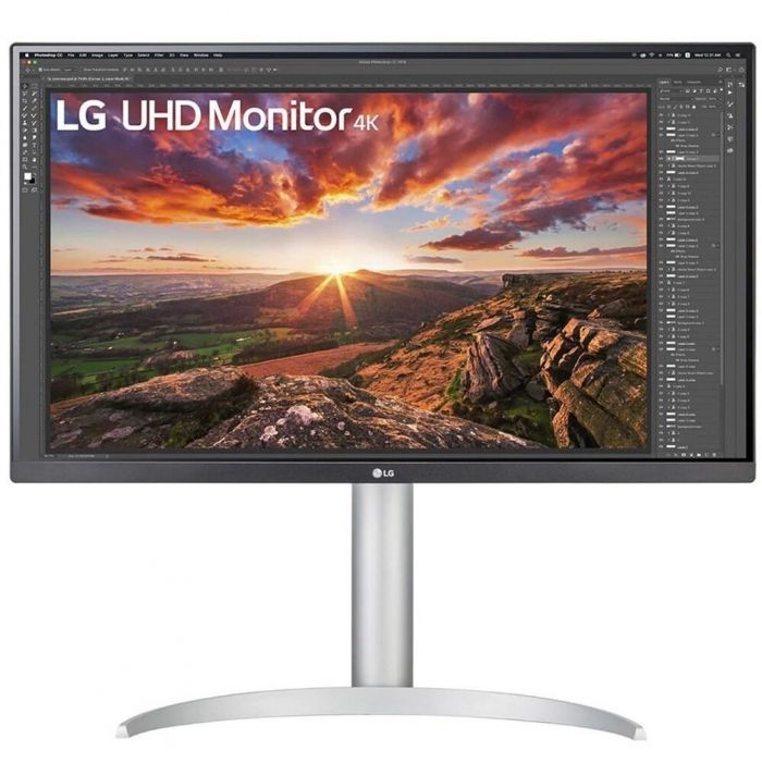 Монітор LG 27" 27UP850N-W 2xHDMI, DP, USB-C, MM, IPS, 3840x2160, DCI-P3 95%, FreeSync, Pivot, HDR400