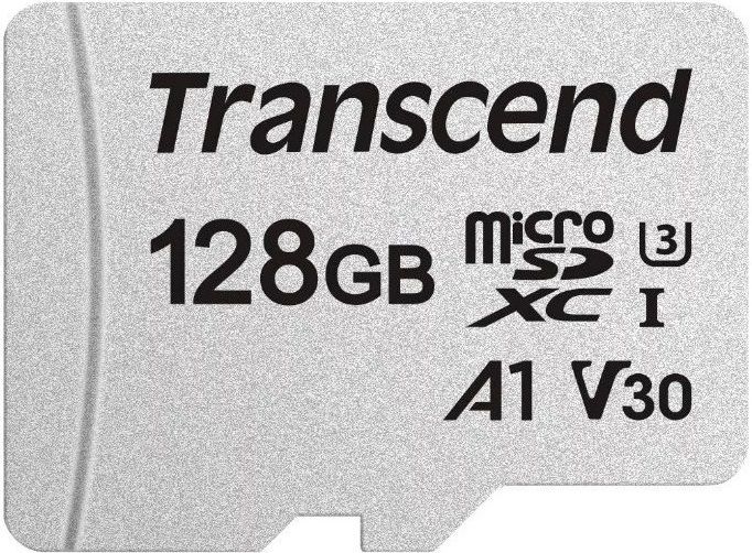 Карта пам'яті Transcend microSD  128GB C10 UHS-I R100/W40MB/s + SD