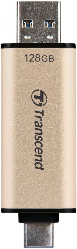 Накопичувач Transcend 128GB USB 3.2 Type-A + Type-C JetFlash 930 Black R420/W400MB/s