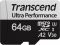 Карта пам'яті Transcend microSD  64GB C10 UHS-I U3 A2 R160/W80MB/s + SD