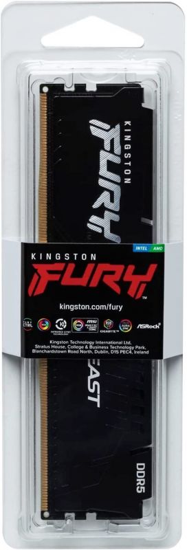 Пам'ять ПК Kingston DDR5 16GB 5600 FURY Beast Black EXPO